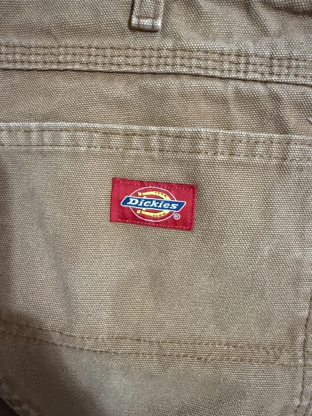 Dickies Brown/Tan Work Chinos - Carpenter Classic Straight-Leg Men's Pants